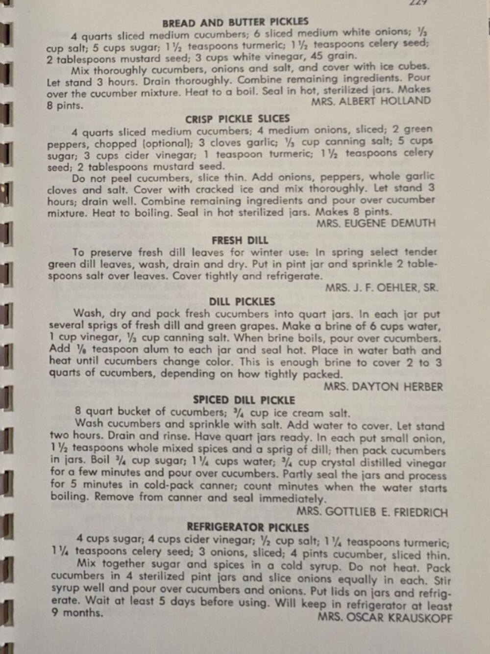 Vintage Fredericksburg TX Home Kitchen Cookbook 12th Ed Spiral PTA Recipes - Picture 8 of 13
